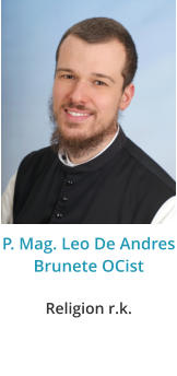 P. Mag. Leo De Andres Brunete OCistReligion r.k.